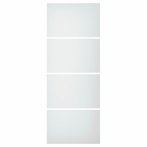 SVARTISDAL 4 panels for sliding door frame, white paper effect, 75x201 cm