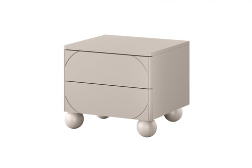 Bedside Table Nightstand Sonatia II 45 cm, cashmere