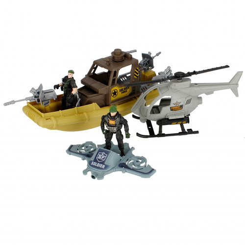 Special Combat Military Boat & Helicopter 3+