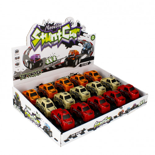 Stunt Car Vehicle 9cm, 1pc, assorted colours, 3+