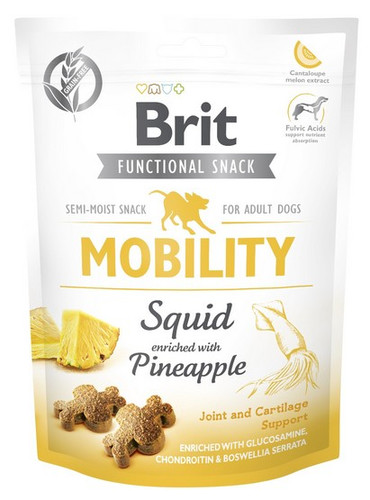 Brit Functional Snack for Adult Dogs Mobility Squid with Pineapple 150g