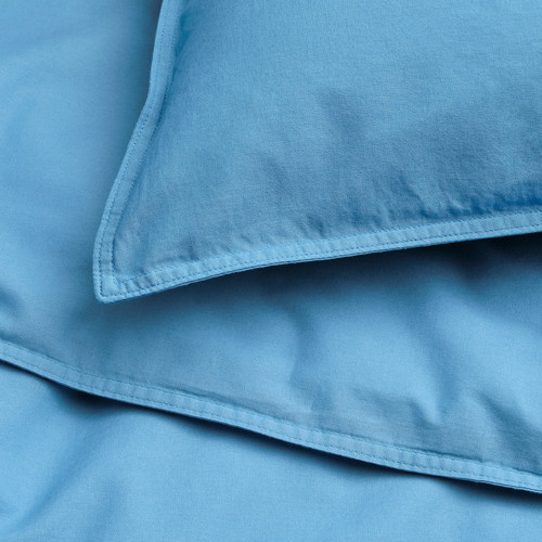 ÄNGSLILJA Duvet cover and pillowcase, blue, 150x200/50x60 cm