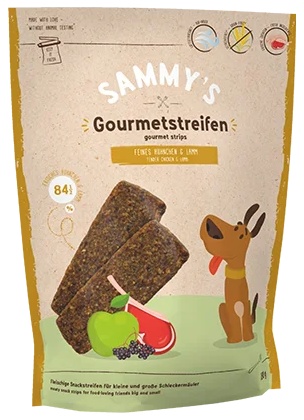 Sammy's Gourmet Stripes Chicken & Lamb Dog Treat 180g