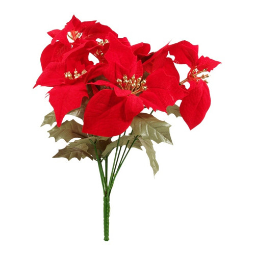 Artificial Poinsettia Buquet