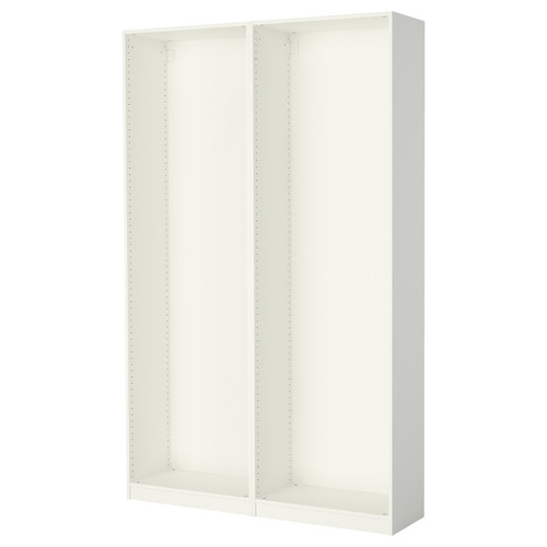 PAX 2 wardrobe frames, white, 150x35x236 cm