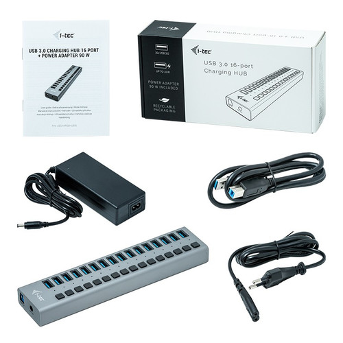 i-tec Charging Hub USB 3.0 16-port 90W