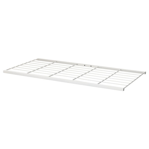 JOSTEIN Shelf, wire/in/outdoor white, 77x40 cm