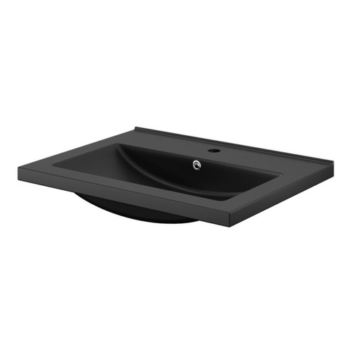 GoodHome Wash-basin Nira 60 cm, black