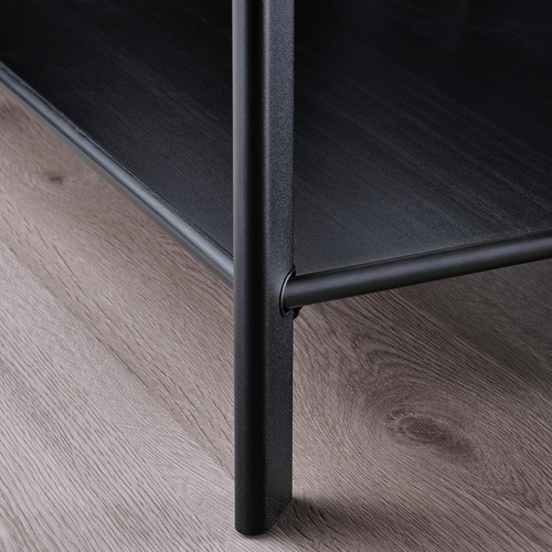 JÄTTESTA Side table, black, 95x30 cm