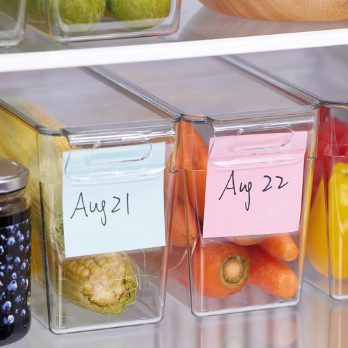 KLIPPKAKTUS Storage box for fridge, transparent, 32x10x15 cm