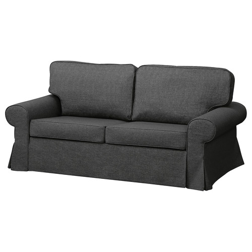 EVERTSBERG 2-seat sofa with storage, Skiftebo/dark grey