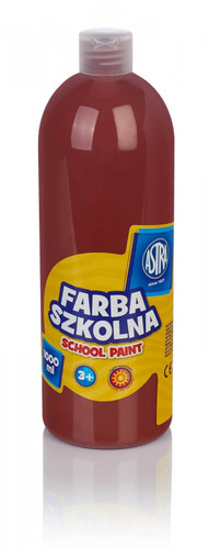 Astra School Paint Bottle 1000ml, brown