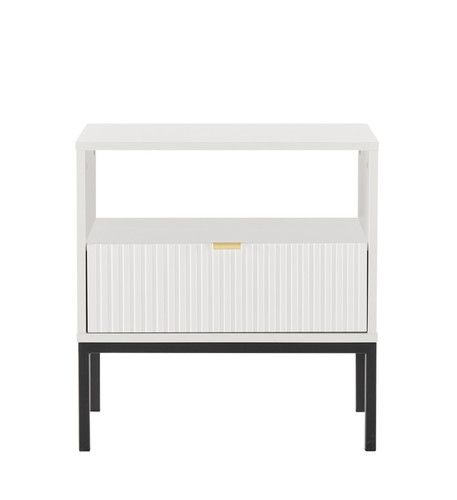 Nightstand Bedside Table Lamello, white