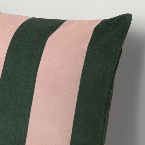 IDGRAN Cushion cover, stripe/pink green, 50x50 cm