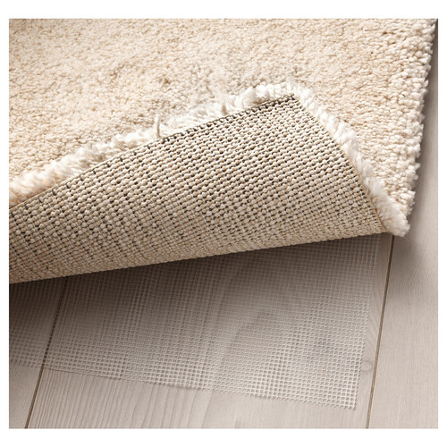 STOENSE Rug, low pile, off-white, 80x150 cm