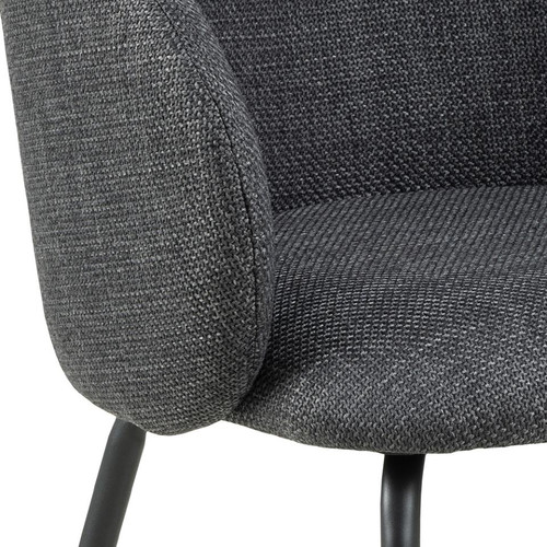 Upholstered Chair Eleanor, dark grey