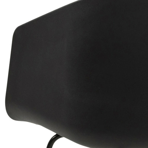 Chair Moon 40, black, grey seat pad