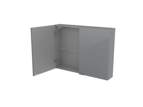 Bathroom Wall Cabinet GoodHome Imandra 80x60x15cm, grey