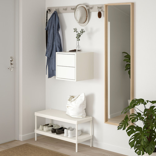 EKET Wall cabinet with 2 drawers, white, 35x35x35 cm