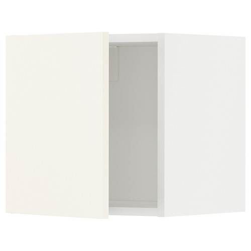 METOD Wall cabinet, white/Vallstena white, 40x40 cm