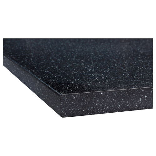 SÄLJAN Worktop, black mineral effect, laminate, 186x3.8 cm