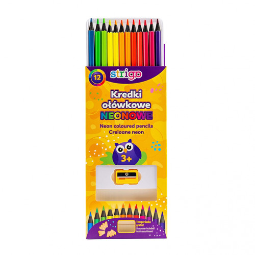 Strigo Neon Coloured Pencils 12 Colours