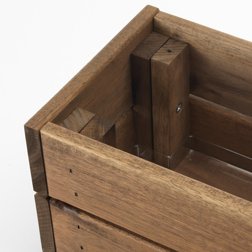 STJÄRNANIS Flower box, outdoor acacia, 43x15 cm