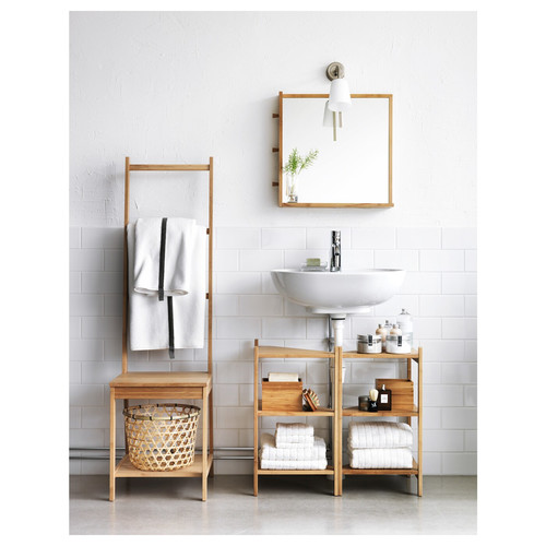 RÅGRUND Towel rack chair, bamboo