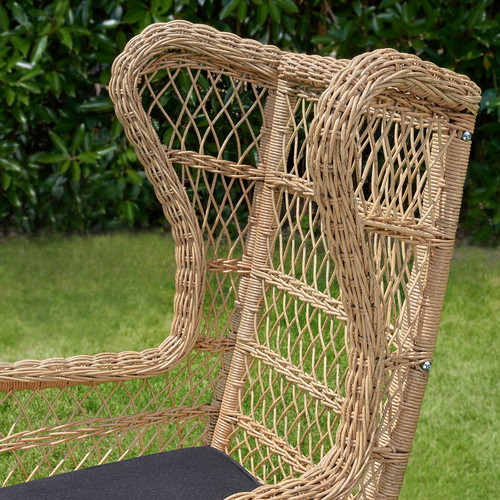 RISHOLMEN Wing chair, in/outdoor, Järpön/Duvholmen anthracite