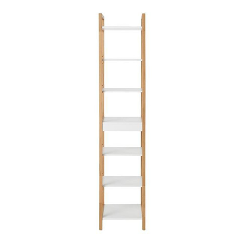 GoodHome Nantua Natural & white Oak Shelving