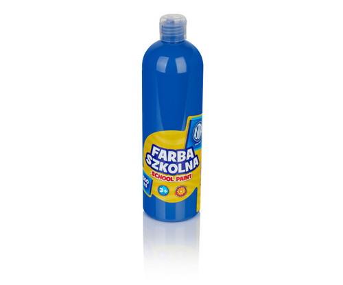 Astra School Paint Bottle 500ml, blue