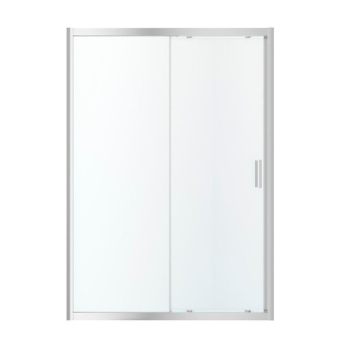 GoodHome Sliding Shower Door Beloya 140 cm, chrome/transparent