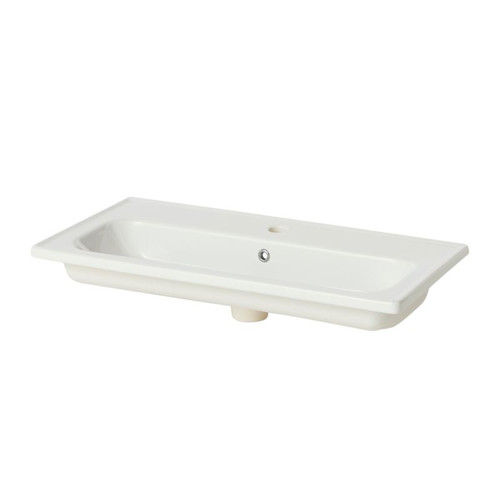 GoodHome Wash-basin Towan 80cm, white