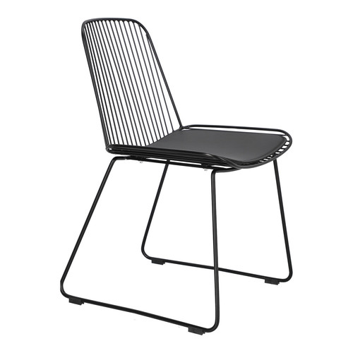 Chair with Seat Pad Dill, black