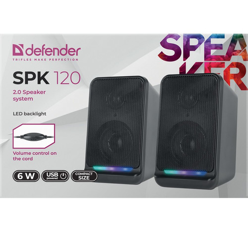 Defender Computer Speakers SPK-1 20 2.0 6W USB