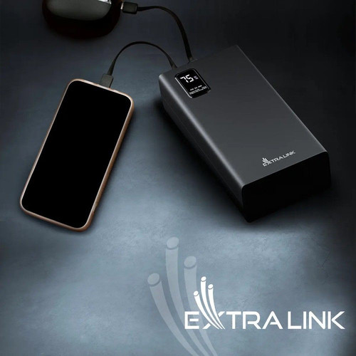 Extralink Powerbank EPB-069 USB-C EX.19515, black