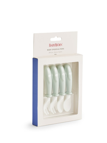 BABYBJÖRN Baby Spoons and forks, Powder Green