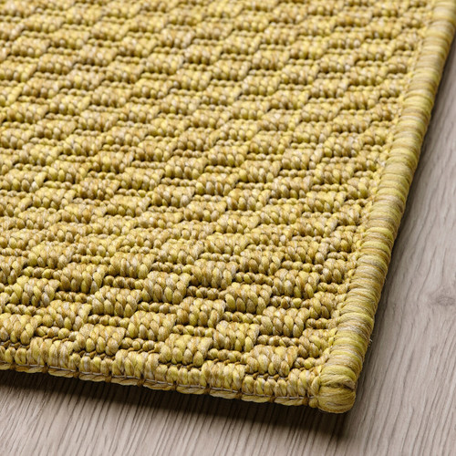 MORUM Rug flatwoven, in/outdoor, light yellow, 160x230 cm