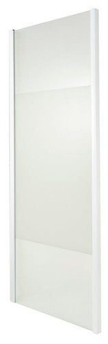 Shower Panel Onega 90, white/patterned