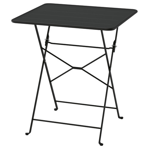 SUNDSÖ Table, anthracite outdoor, 65x65 cm