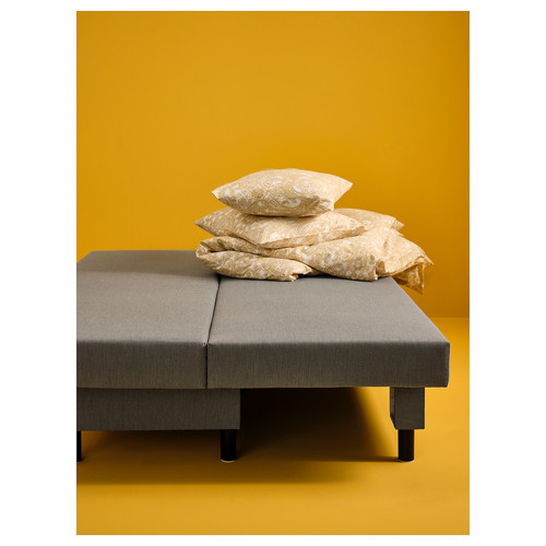 ÄLVDALEN 3-seat sofa-bed, Knisa grey-beige