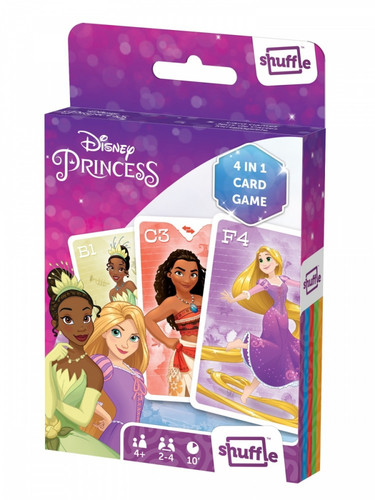 Cartamundi Shuffle Fun Game 4in1 Disney Princess 4+