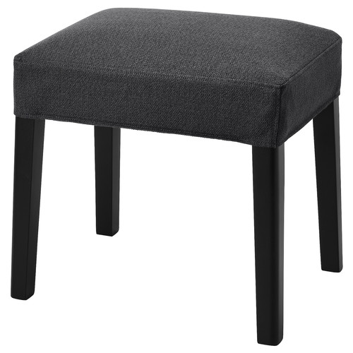 SAKARIAS Stool, black, Sporda dark grey