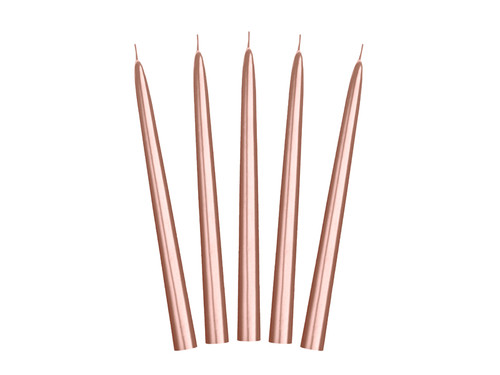 Candle 24cm 10pcs, rose gold