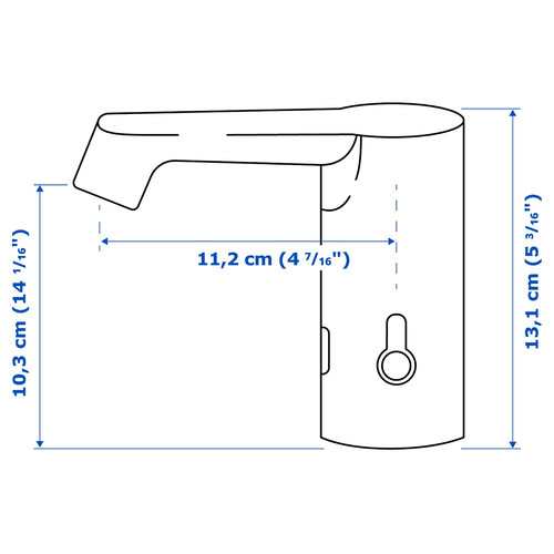 BROGRUND Wash-basin mixer tap with sensor, chrome-plated