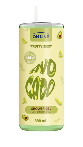 ON LINE Fruity Shot Showerl Gel Avocado Vegan 390ml