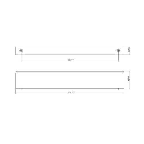 Furniture Handle Pequin 25 mm, steel