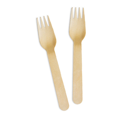 Set of Wooden Forks Eco 100-pack