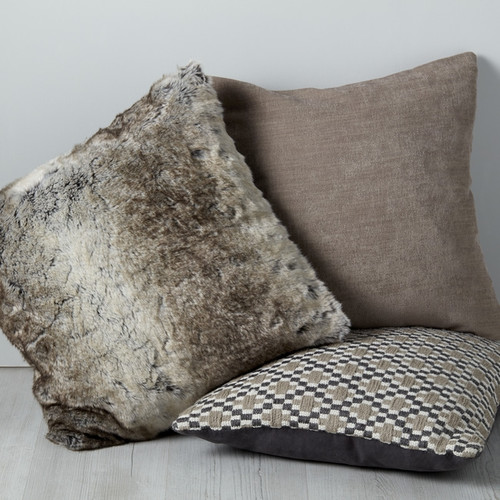 GoodHome Cushion Pahea 45 x 45 cm, brown