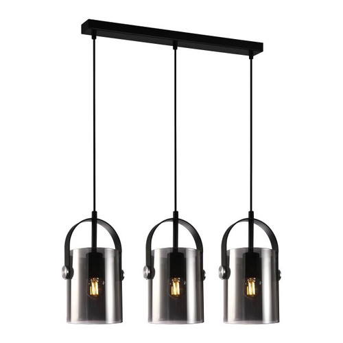 Pendant Lamp Nanesma 3 x 40 W E27, black/brown